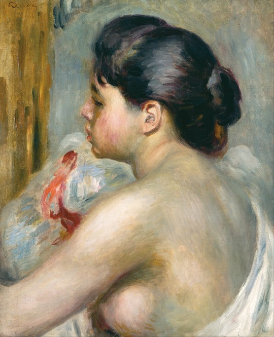 Dark-Haired Woman à Pierre-Auguste Renoir