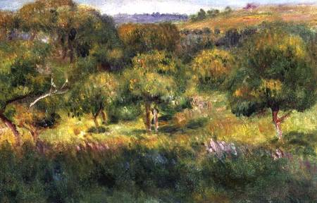 The edge of a forest in Brittany à Pierre-Auguste Renoir