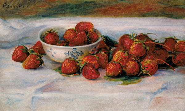 Erdbeeren. à Pierre-Auguste Renoir