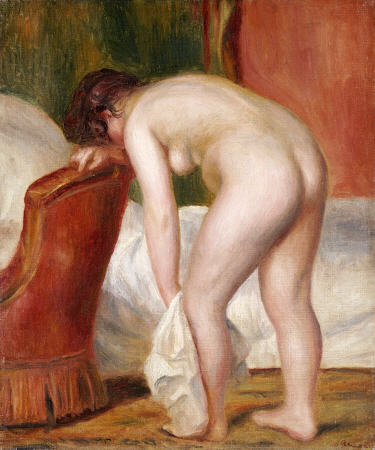 Female Nude Drying Herself à Pierre-Auguste Renoir