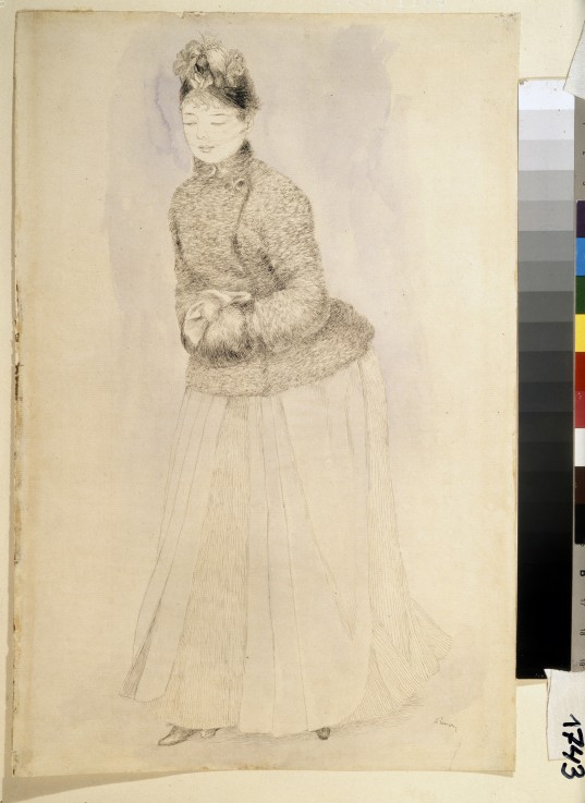 Woman with a Muff à Pierre-Auguste Renoir