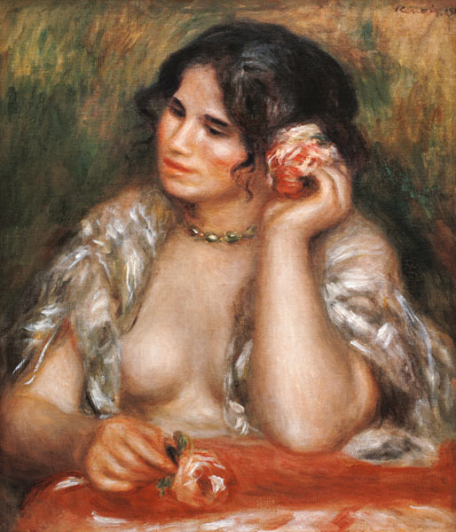 Gabrielle à la rose à Pierre-Auguste Renoir