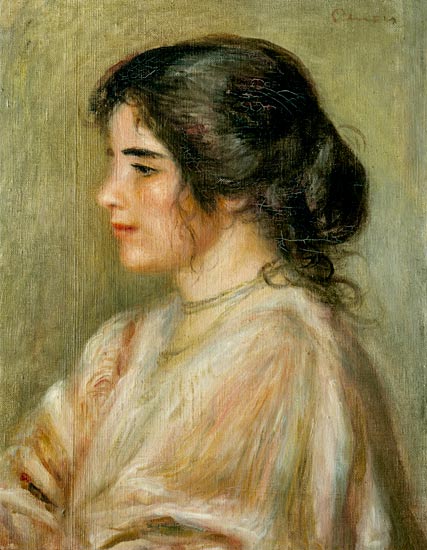 Gabrielle de profil à Pierre-Auguste Renoir