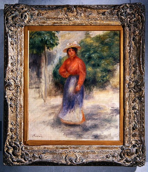 Gabrielle in the garden, c.1905 ? à Pierre-Auguste Renoir