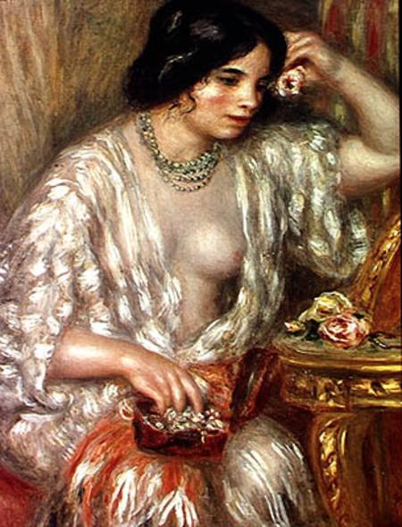 Gabrielle with Jewellery à Pierre-Auguste Renoir
