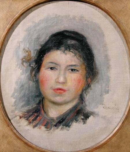 Head of a Young Woman à Pierre-Auguste Renoir
