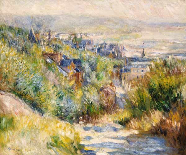 The Heights At Trouville à Pierre-Auguste Renoir