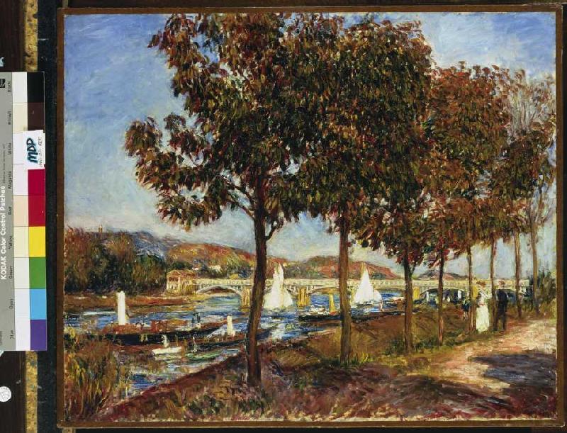 l'automne au pont d'Argenteuil à Pierre-Auguste Renoir