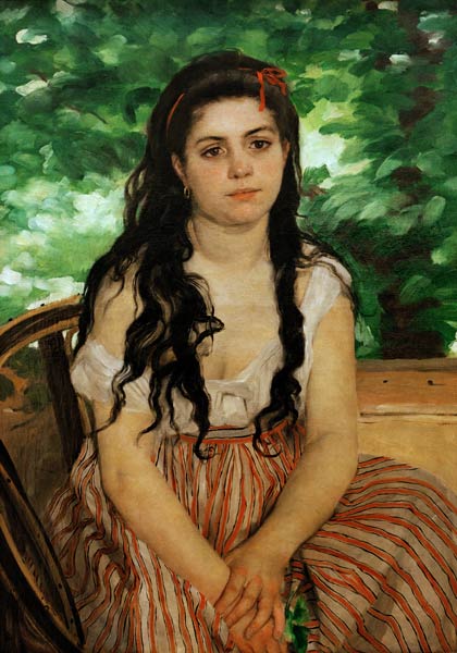 En été, la Bohémienne à Pierre-Auguste Renoir