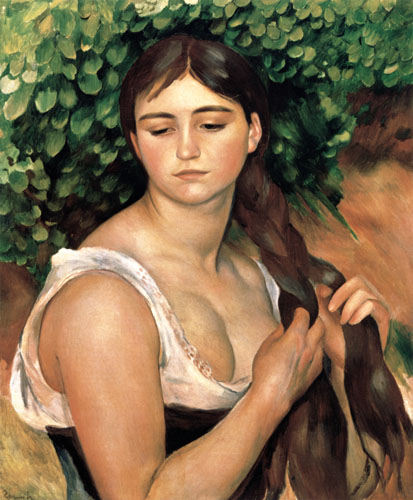 La Natte (Suzanne Valadon) à Pierre-Auguste Renoir