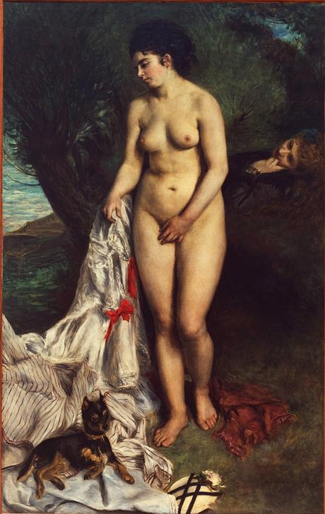 La baigneuse au griffon à Pierre-Auguste Renoir