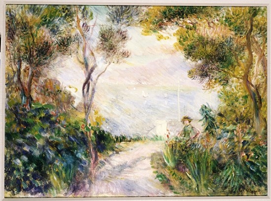 Landscape, End of the Path (View of Naples) à Pierre-Auguste Renoir