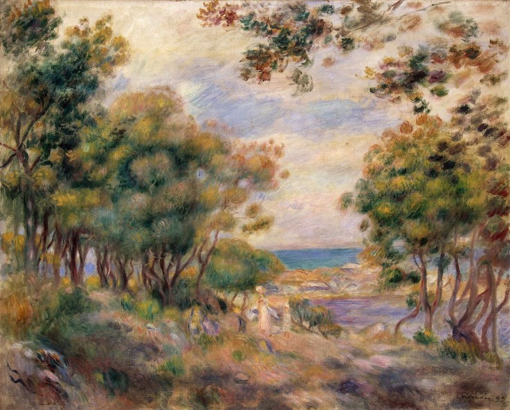Landscape at Beaulieu à Pierre-Auguste Renoir