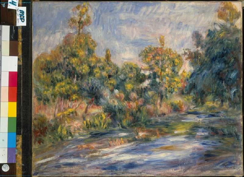 Paysage avec le fleuve. à Pierre-Auguste Renoir