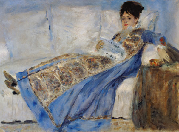 Madame Monet sur le sofa à Pierre-Auguste Renoir