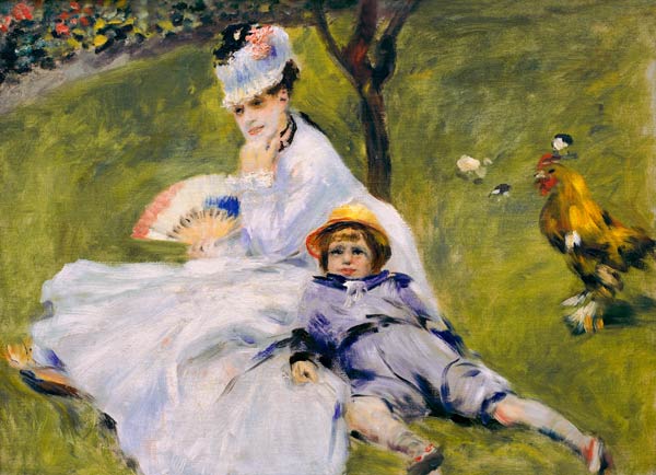 Renoir /Madame Monet with son Jean/ 1874 à Pierre-Auguste Renoir
