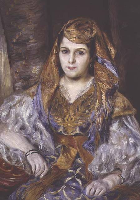 Mm. Clementine Stora en robe algérienne, ou La Femme Algérienne à Pierre-Auguste Renoir