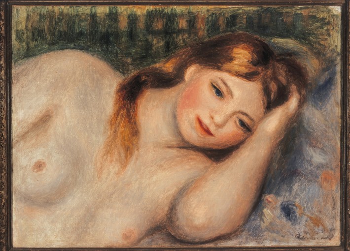 Nu (Jeune fille couchée en buste) à Pierre-Auguste Renoir