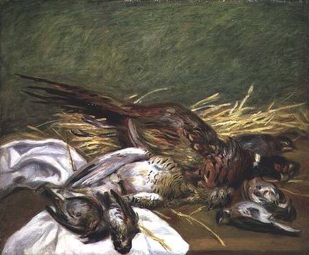 Pheasant and Thrushes à Pierre-Auguste Renoir