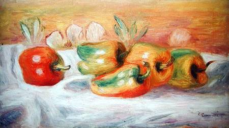 Pimientos à Pierre-Auguste Renoir