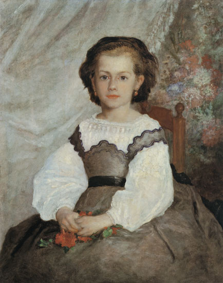 Portrait of Mademoiselle Romaine Lacaux à Pierre-Auguste Renoir