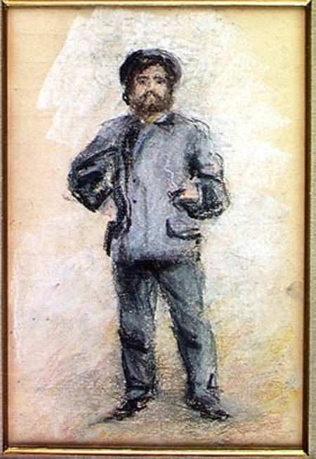 Portrait of Claude Monet (1840-1926) Standing à Pierre-Auguste Renoir