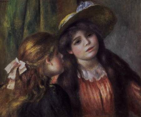 Portrait of Two Girls à Pierre-Auguste Renoir
