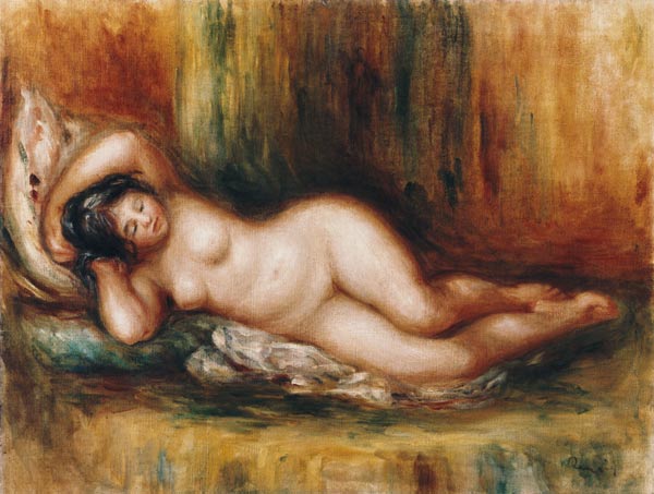 Reclining bather à Pierre-Auguste Renoir