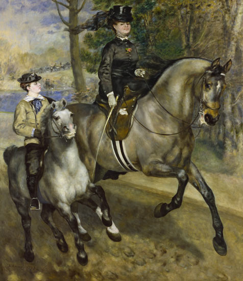Cavaliers dans le bois à Pierre-Auguste Renoir