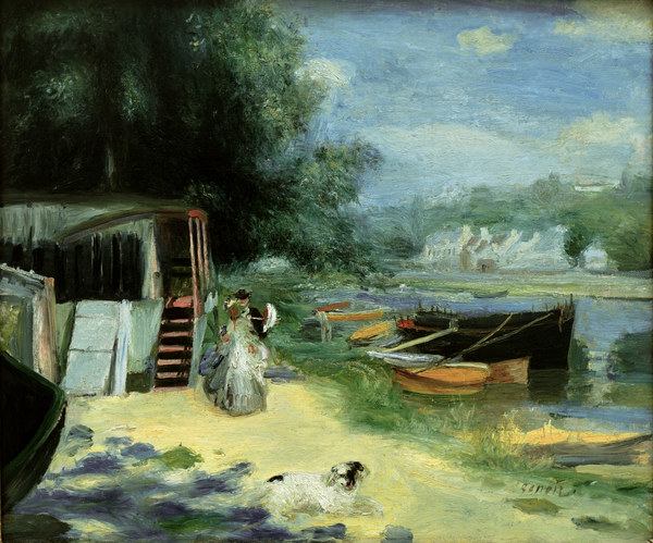 Renoir / The bathing place / 1871/72 à Pierre-Auguste Renoir