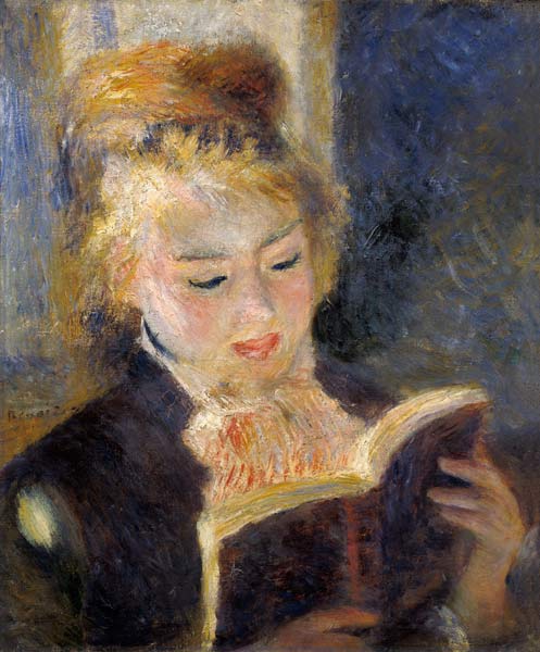 Fille qui lit à Pierre-Auguste Renoir