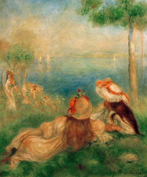 Filles à la mer à Pierre-Auguste Renoir