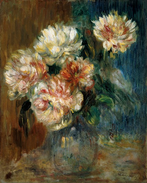 Vase avec des pivoines à Pierre-Auguste Renoir