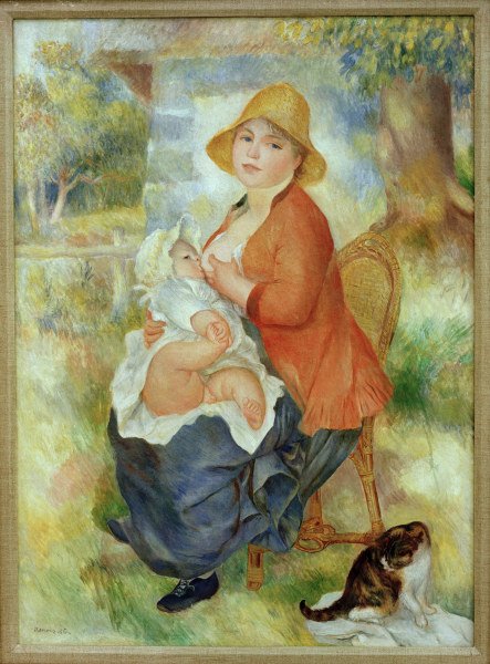 Renoir/Motherhood. Nursing mother/1886 à Pierre-Auguste Renoir