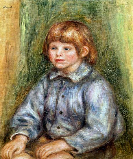 Seated Portrait of Claude Renoir (1901-81) à Pierre-Auguste Renoir