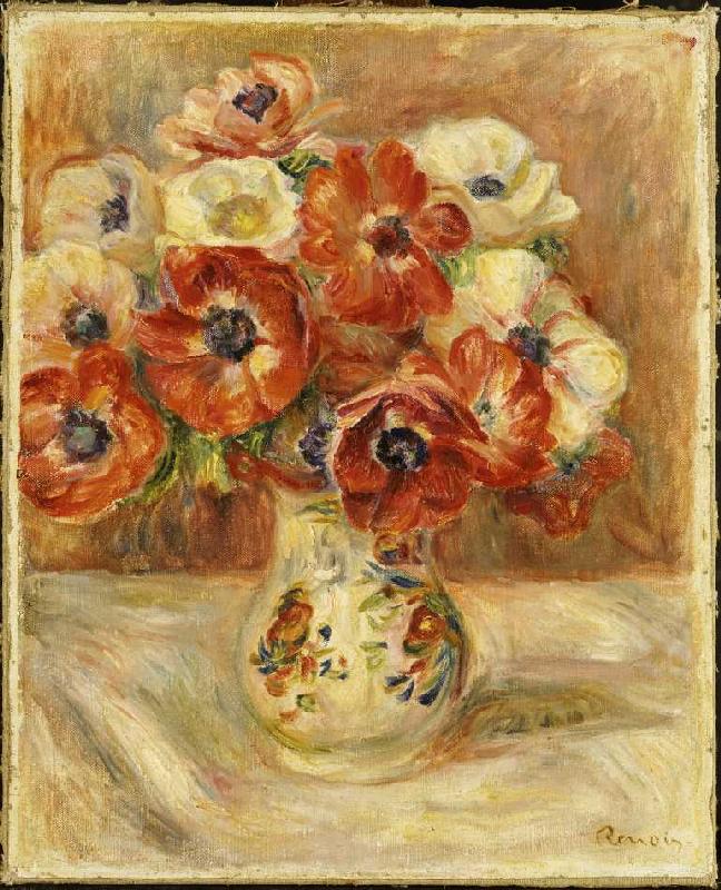 Stillleben mit Anemonen. à Pierre-Auguste Renoir