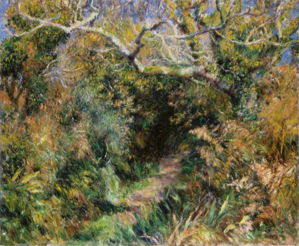 paysage de France du sud à Pierre-Auguste Renoir