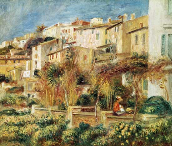 Terrasses à Cagnes à Pierre-Auguste Renoir