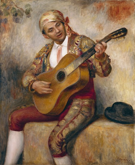 The Spanish Guitarist à Pierre-Auguste Renoir