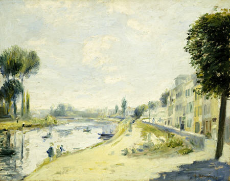 The Banks of the Seine à Pierre-Auguste Renoir
