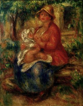A.Renoir, Aline Charigot, stillend