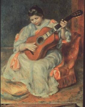 Femme Jouant de la Guitare