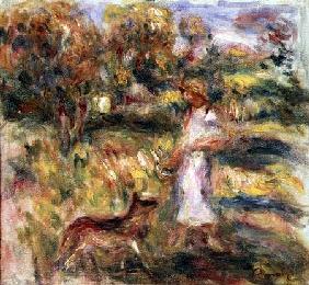 Paysage avec la femme de Renoir et Zaza