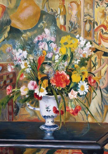 Flowers in a Vase à Pierre-Auguste Renoir