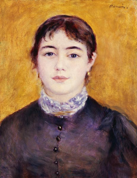 Young Woman Wearing Blue à Pierre-Auguste Renoir