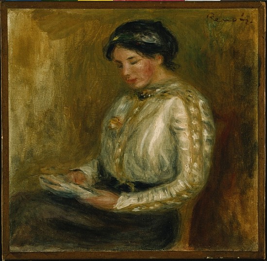 Woman Reading à Pierre-Auguste Renoir