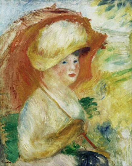 Femme avec ombrelle à Pierre-Auguste Renoir