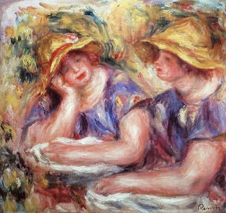 Deux femmes en blouse à Pierre-Auguste Renoir