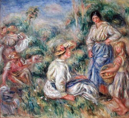 Femme dans un paysage à Pierre-Auguste Renoir
