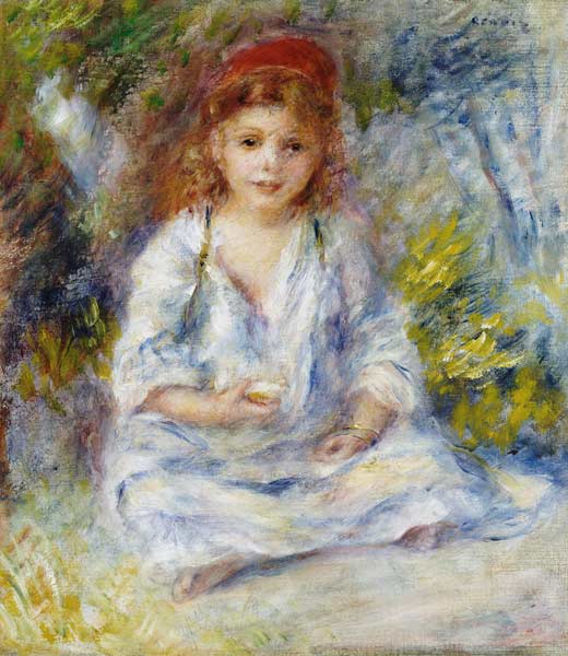 Young Algerian Girl, c.1881 à Pierre-Auguste Renoir